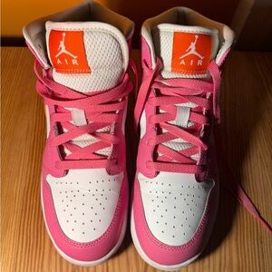 JORDAN 1 MID GS 'PINKSICLE ORANGE'